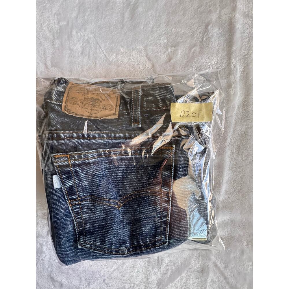Vintage 80s Levis White Tab Acid Wash Pleated High Waist Jeans Made in USA W30 - Picture 14 of 14